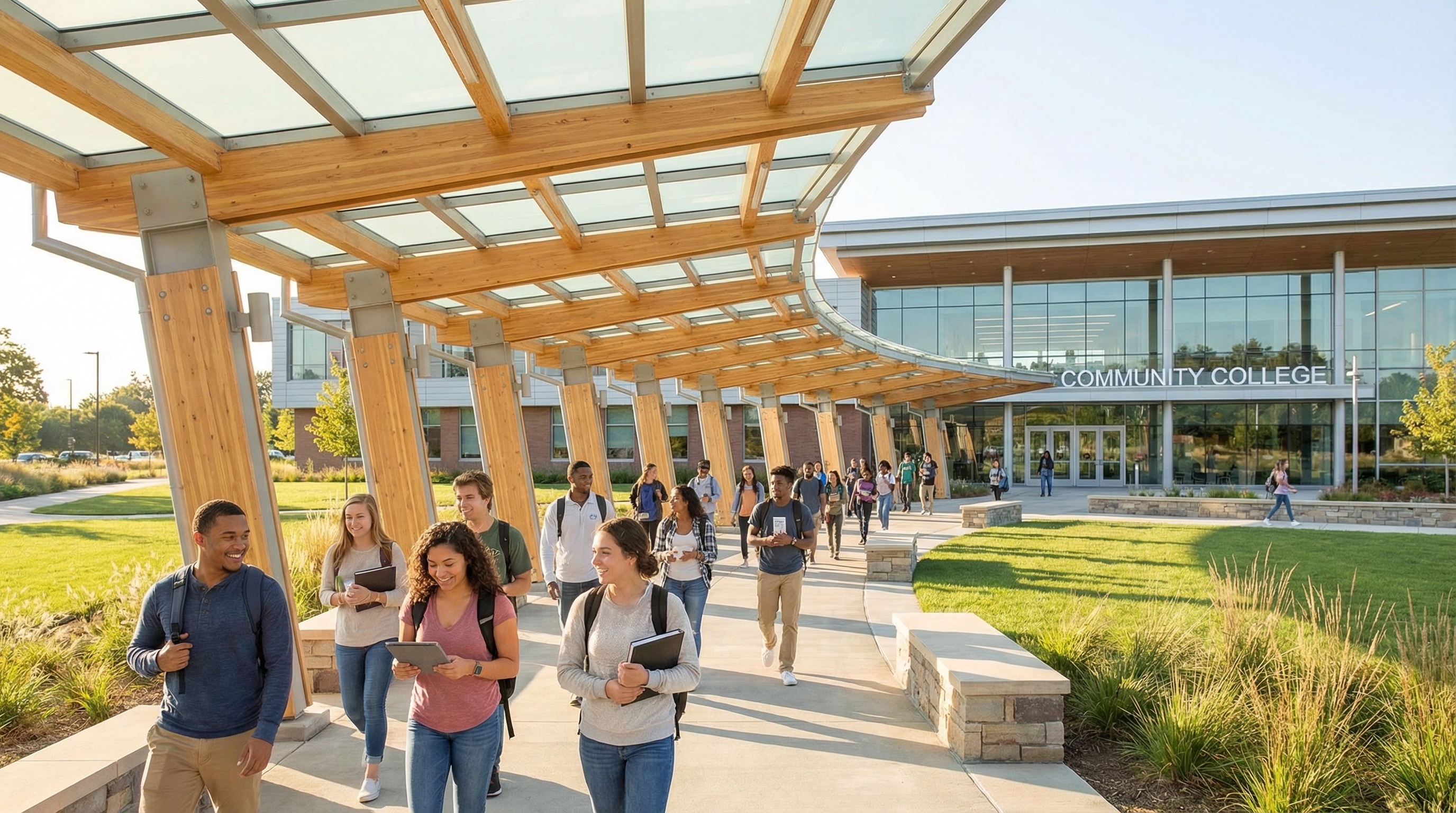 College campus for associate HR programs